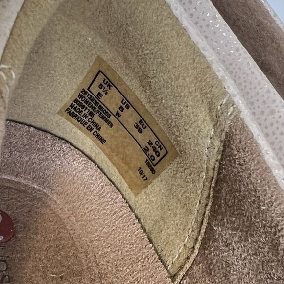 Clarks Unstructured Juliet Blush Pink Leather Ballet Flats - Picture 7 of 7